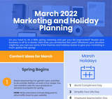 March Holidays and Newsletter Ideas — 2022